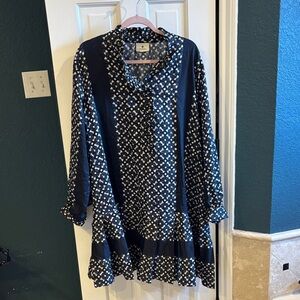 Tuckernuck Black and White Long Sleeve Dress